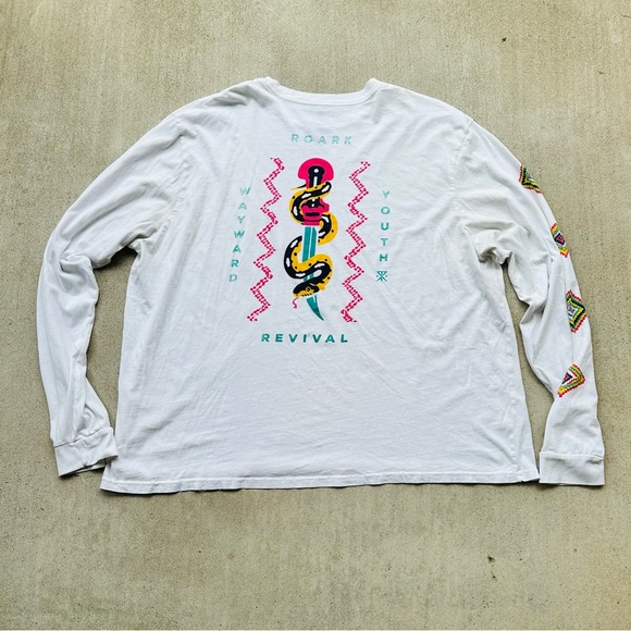 Roark T Shirt Men Size 2Xl Long Sleeve Graphic Wayward Youth - Picture 2 of 8